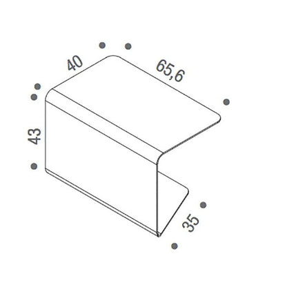 Cosy 1 Low Table Beistelltisch Weiß