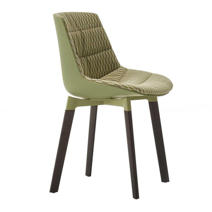 Flow Cross Stuhl Gestell Eiche gepolstert Natur