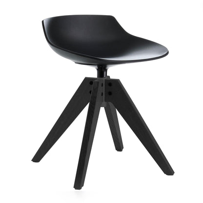 Flow Hocker Gestell Eiche 44cm Schwarz
