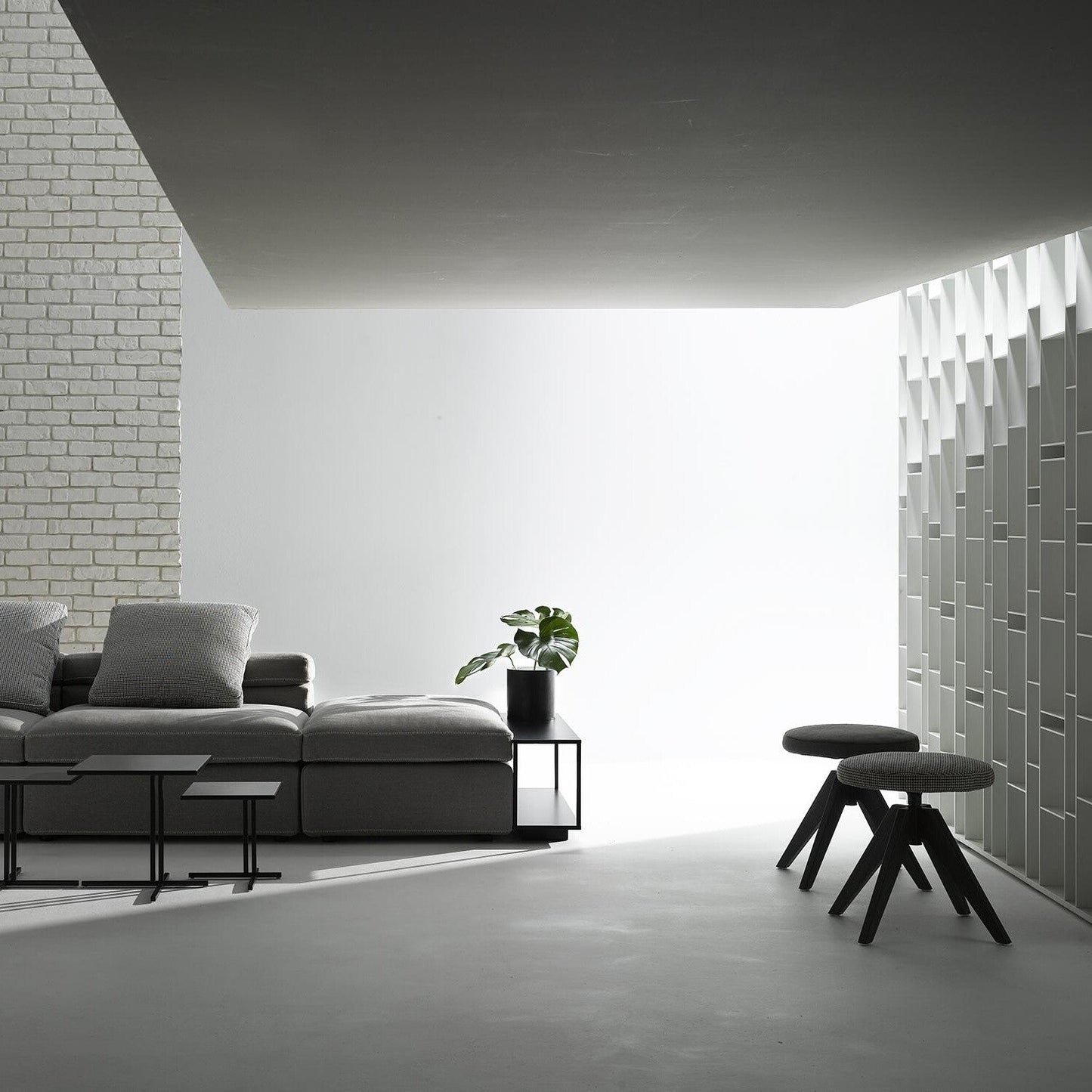 Flow Hocker gepolstert 48cm