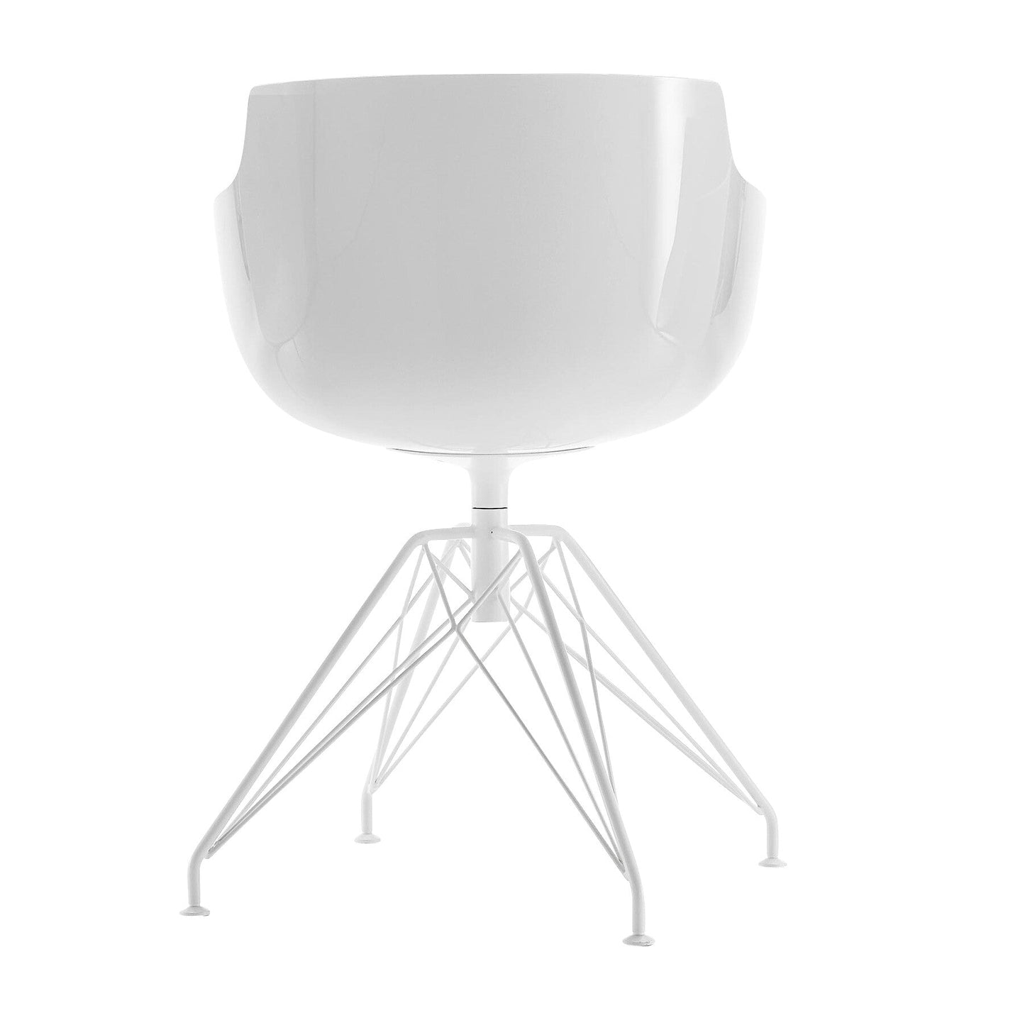 Flow Slim Armlehnstuhl Gestell LEM Schwarz