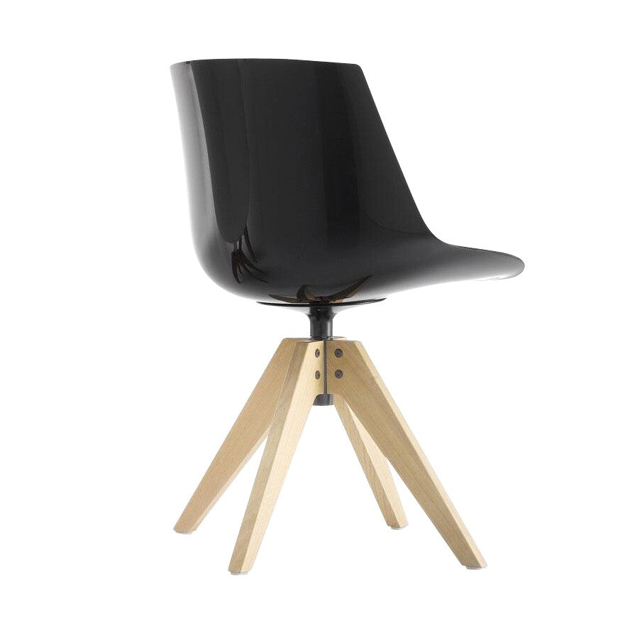 Flow Stuhl Füße VN in Eiche Schwarz