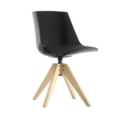 Flow Stuhl Füße VN in Eiche Schwarz