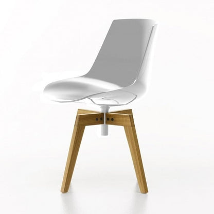 Flow Stuhl Füße in Eiche 4er Set Natur