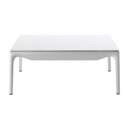 Yale Low Couchtisch quadratisch Weiß