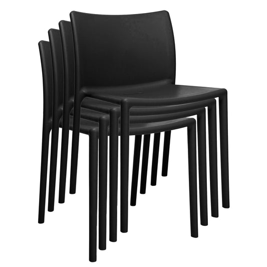 Air Chair Stuhl 4er Set Schwarz