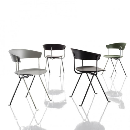 Officina Stuhl Gestell schwarz Schwarz