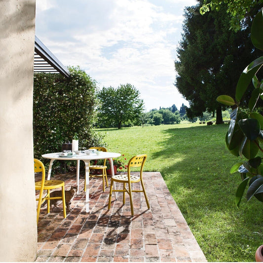 Table First Outdoor Tisch rund Schwarz
