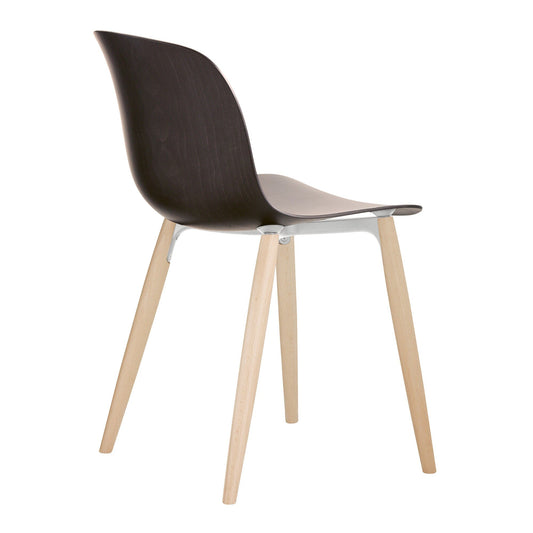 Troy Stuhl Gestell Buche natur Schwarz