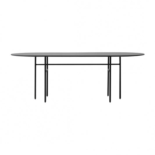 Snaregade Esstisch oval Schwarz