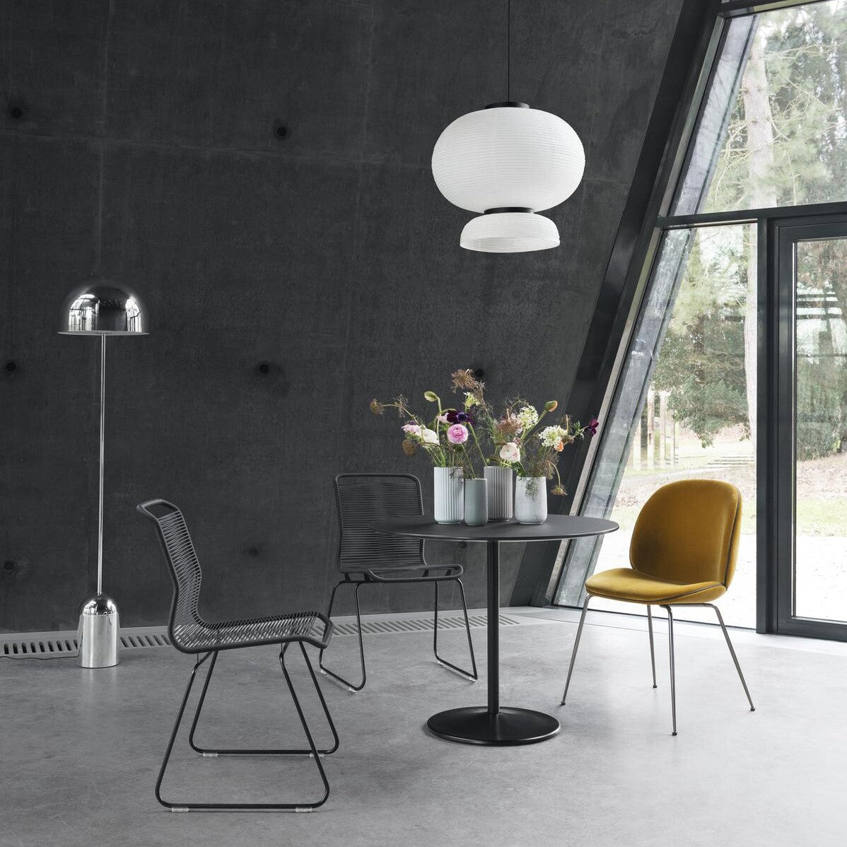 Panton Tisch Ø90cm Schwarz