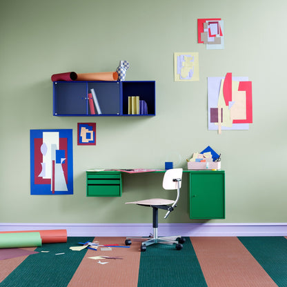 Workshop Wandschreibtisch Anthrazit