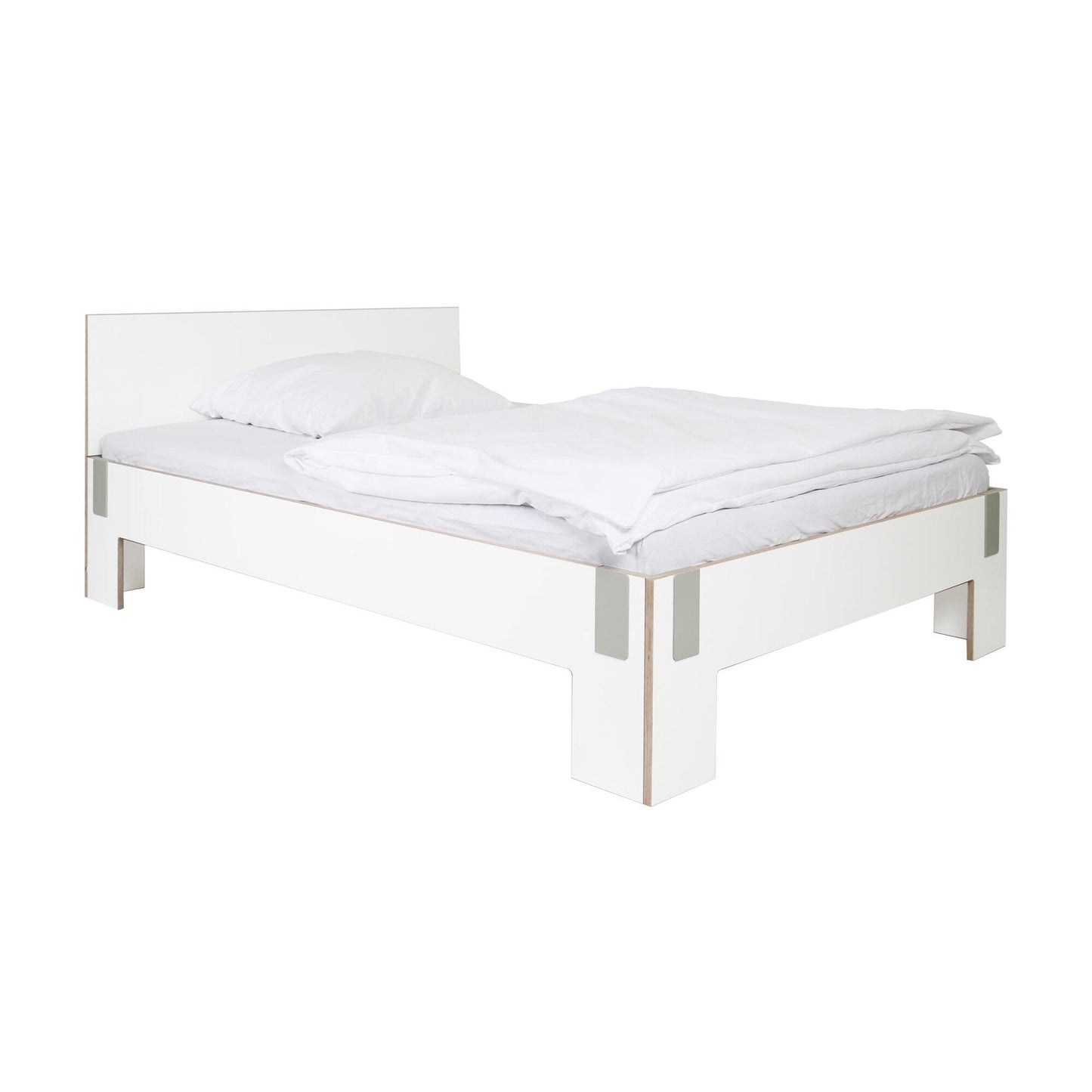 Moormann Tagedieb Bett mit Kopfteil Weiß