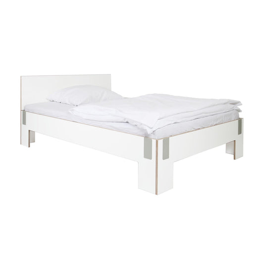 Moormann Tagedieb Bett mit Kopfteil Weiß