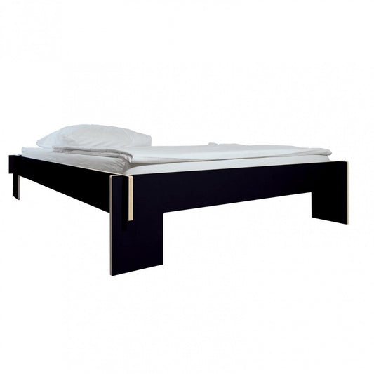 Siebenschläfer Doppelbett 140x200cm Schwarz