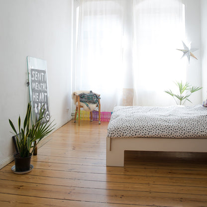 Siebenschläfer Doppelbett 140x200cm Weiß
