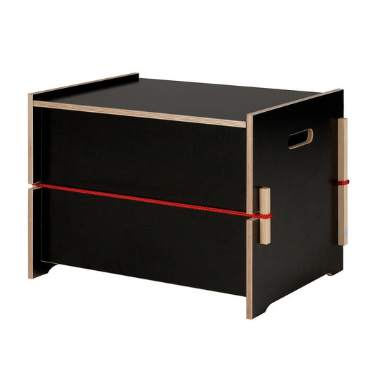 Trude Truhe 55x37x37cm Schwarz
