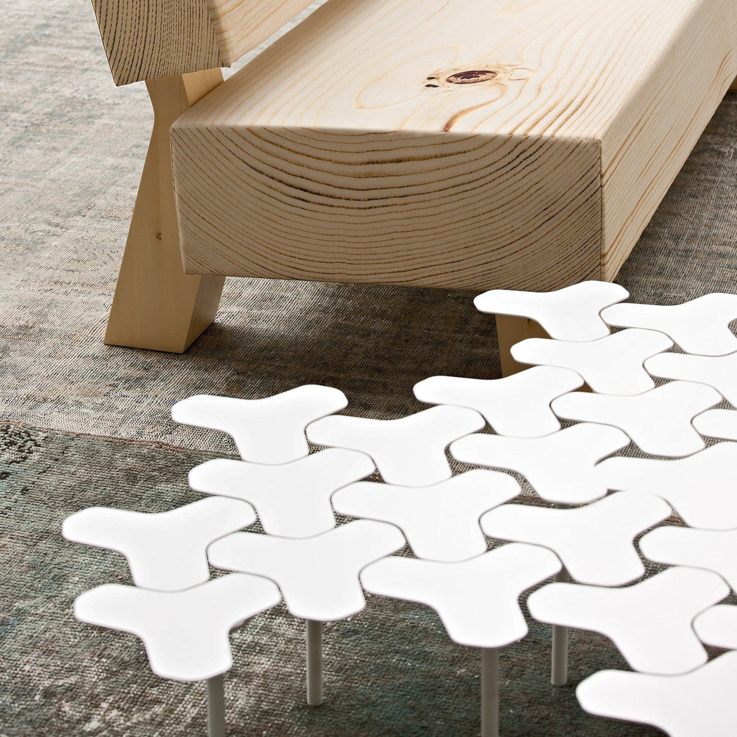 Nanook Beistelltisch Weiß