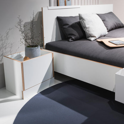 Flai Doppelbett Komforthöhe 200x200cm Anthrazit