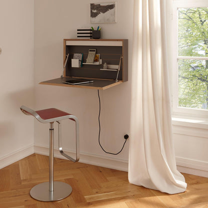 Flatbox LED Wandsekretär mit An/Aus Schalter Schwarz