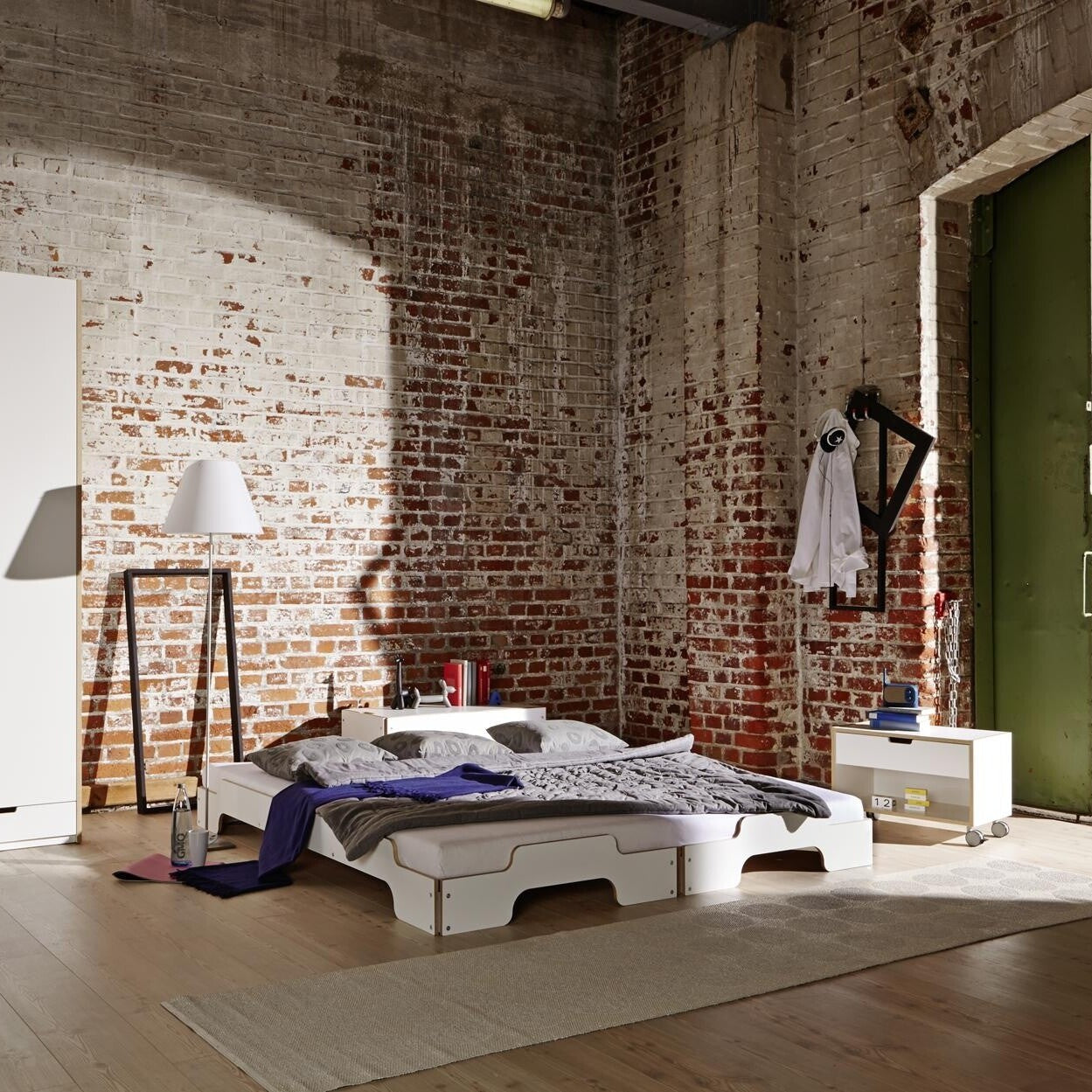 Modular Nachttisch Weiß