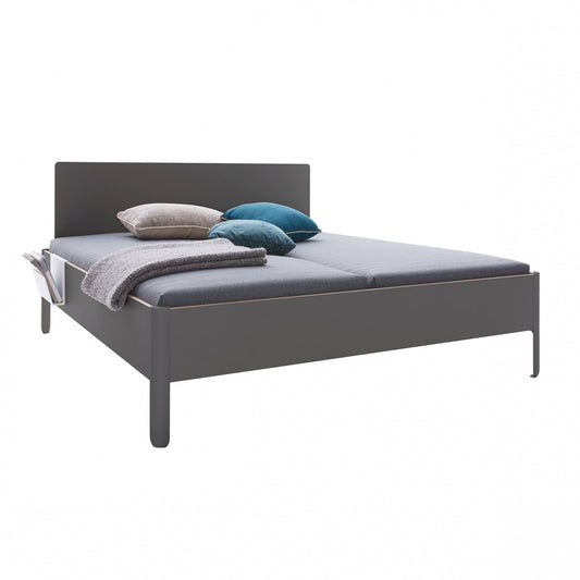 Nait Doppelbett mit Kopfteil 160x200cm Anthrazit