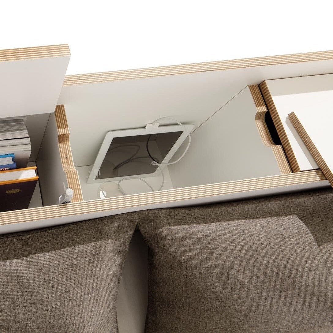 Nook Einzelbett 120x220cm Weiß