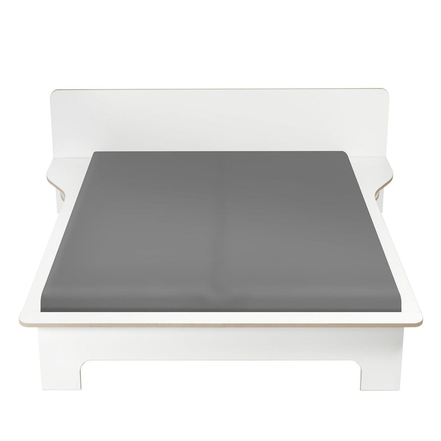 Plane Doppelbett 160x200cm Weiß