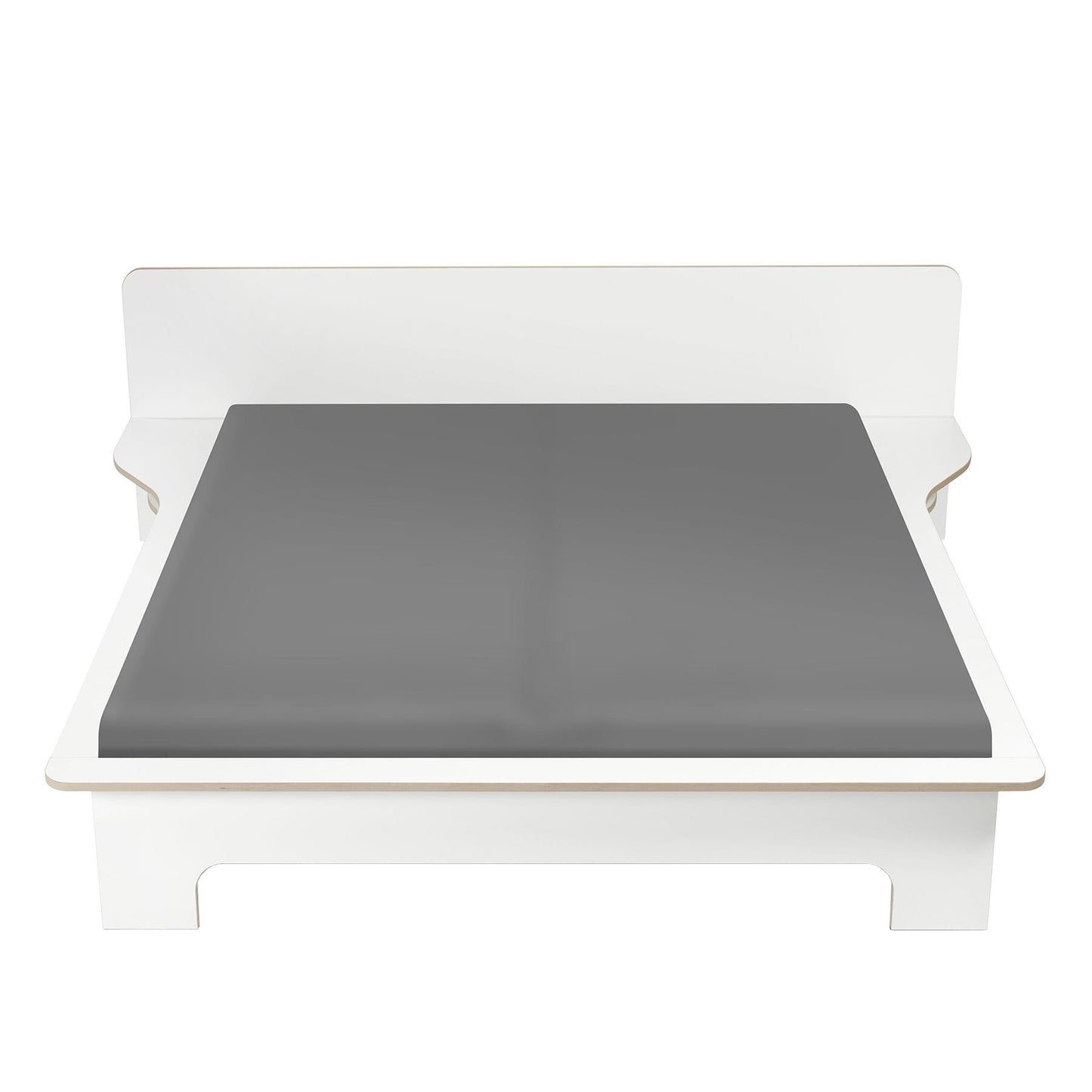 Plane Doppelbett 180x200cm Weiß