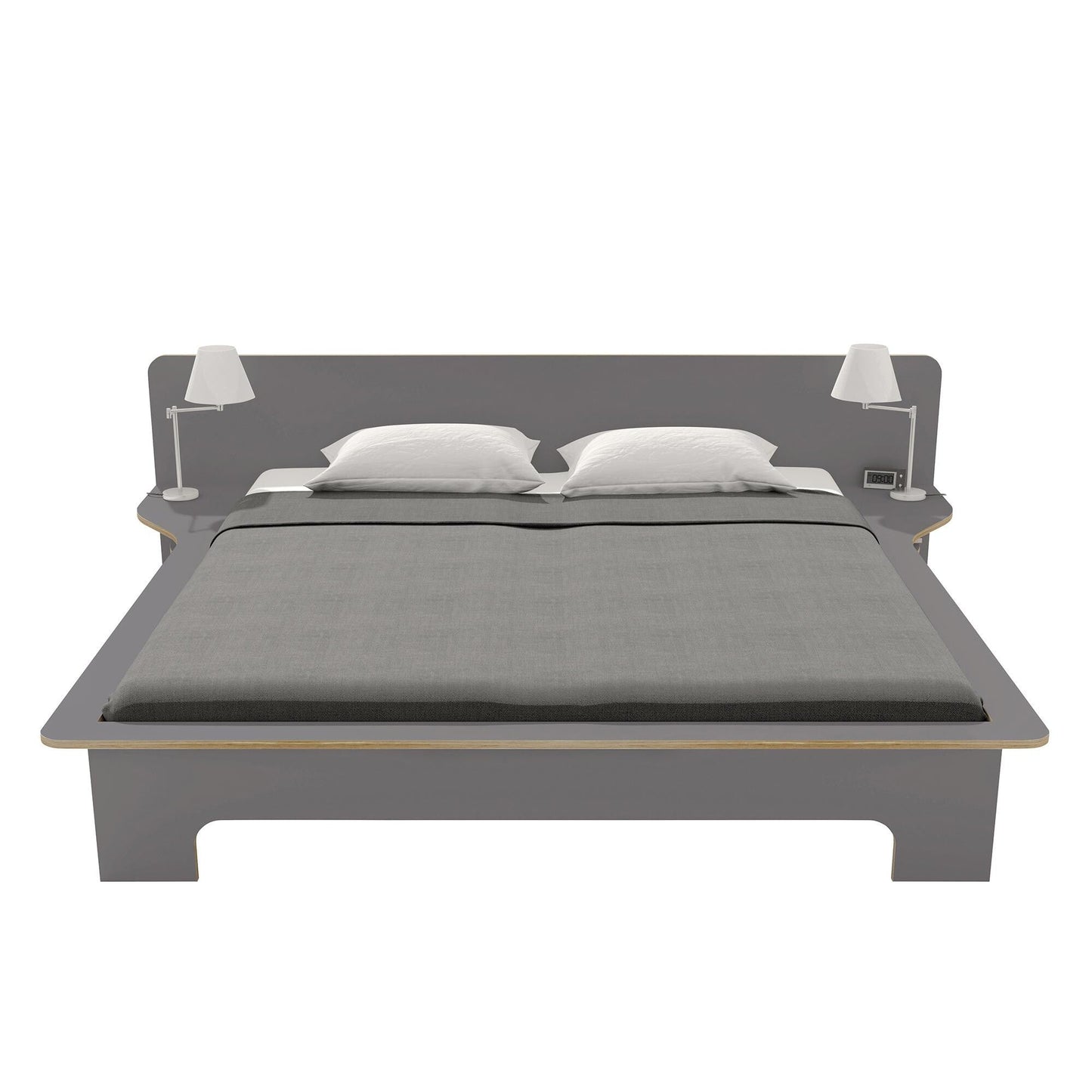 Plane Doppelbett 200x200cm Anthrazit