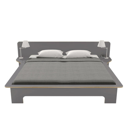 Plane Doppelbett 200x200cm Anthrazit