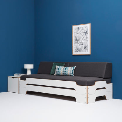 Stapelliege Klassik 90x200cm Weiß