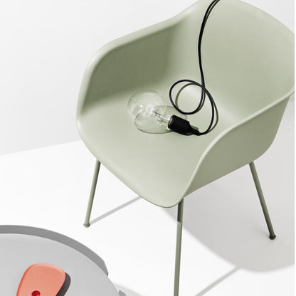 Fiber Armchair Rohrgestell Recycelt Schwarz