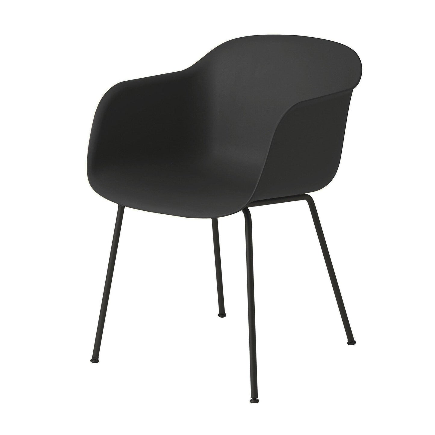 Fiber Armchair Rohrgestell Recycelt Schwarz