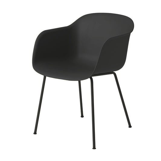 Fiber Armchair Rohrgestell Recycelt Schwarz