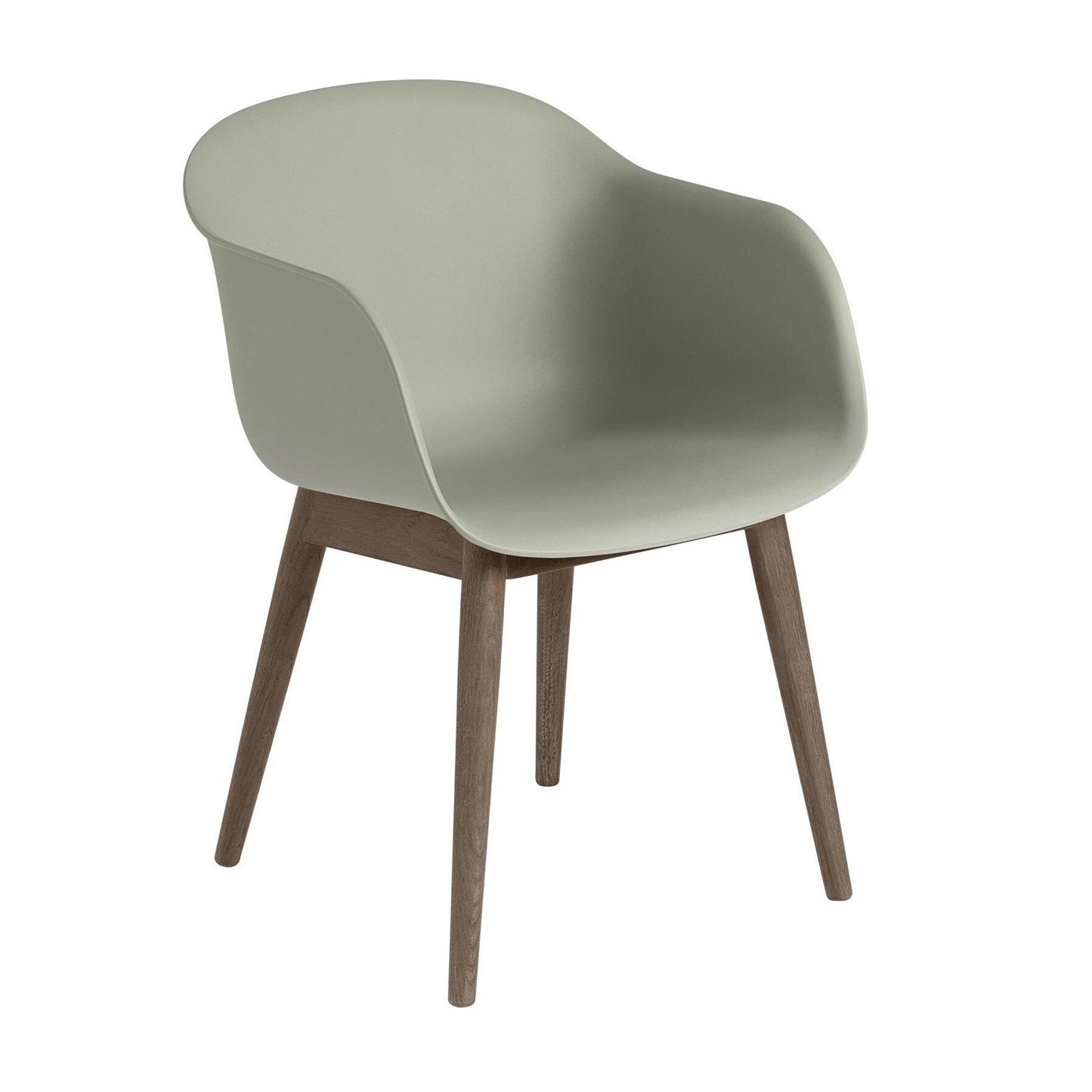 Fiber Chair Armlehnstuhl mit Holzgestell Recycelt