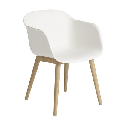 Fiber Chair Armlehnstuhl mit Holzgestell Recycelt Natur