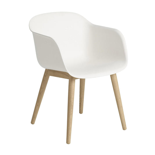 Fiber Chair Armlehnstuhl mit Holzgestell Recycelt Natur