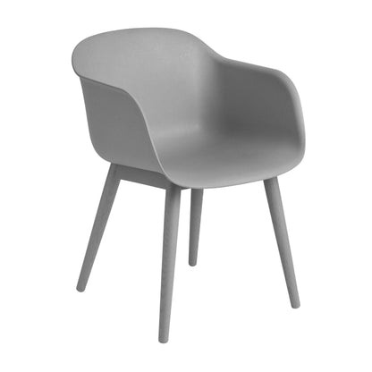 Fiber Chair Armlehnstuhl mit Holzgestell Recycelt