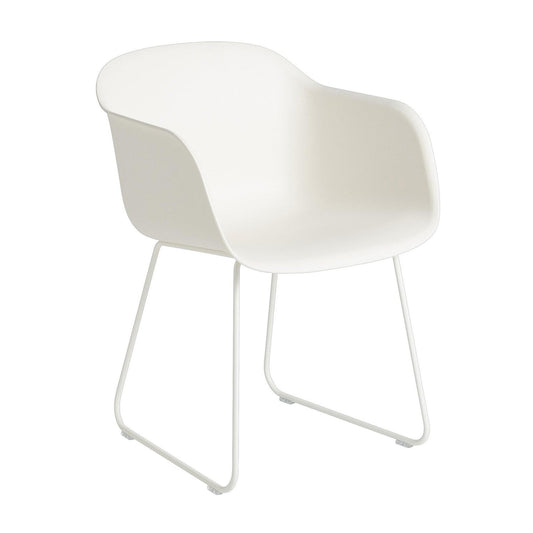 Fiber Chair Armlehnstuhl mit Kufengestell Schwarz