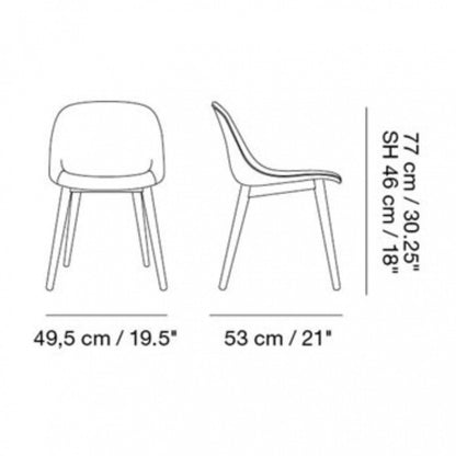 Fiber Chair Gestell Eiche Recycelt