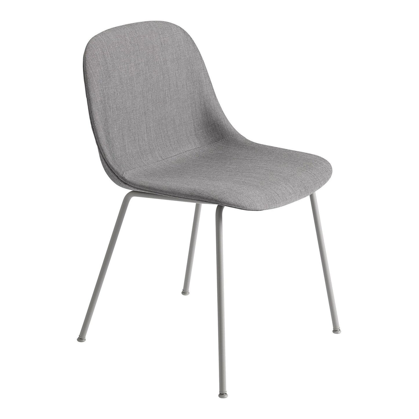 Fiber Chair Stuhl gepolstert mit Rohrgestell Schwarz