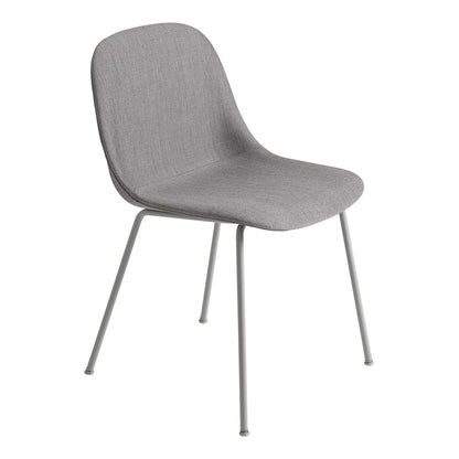 Fiber Chair Stuhl gepolstert mit Rohrgestell Schwarz