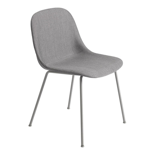 Fiber Chair Stuhl gepolstert mit Rohrgestell Schwarz