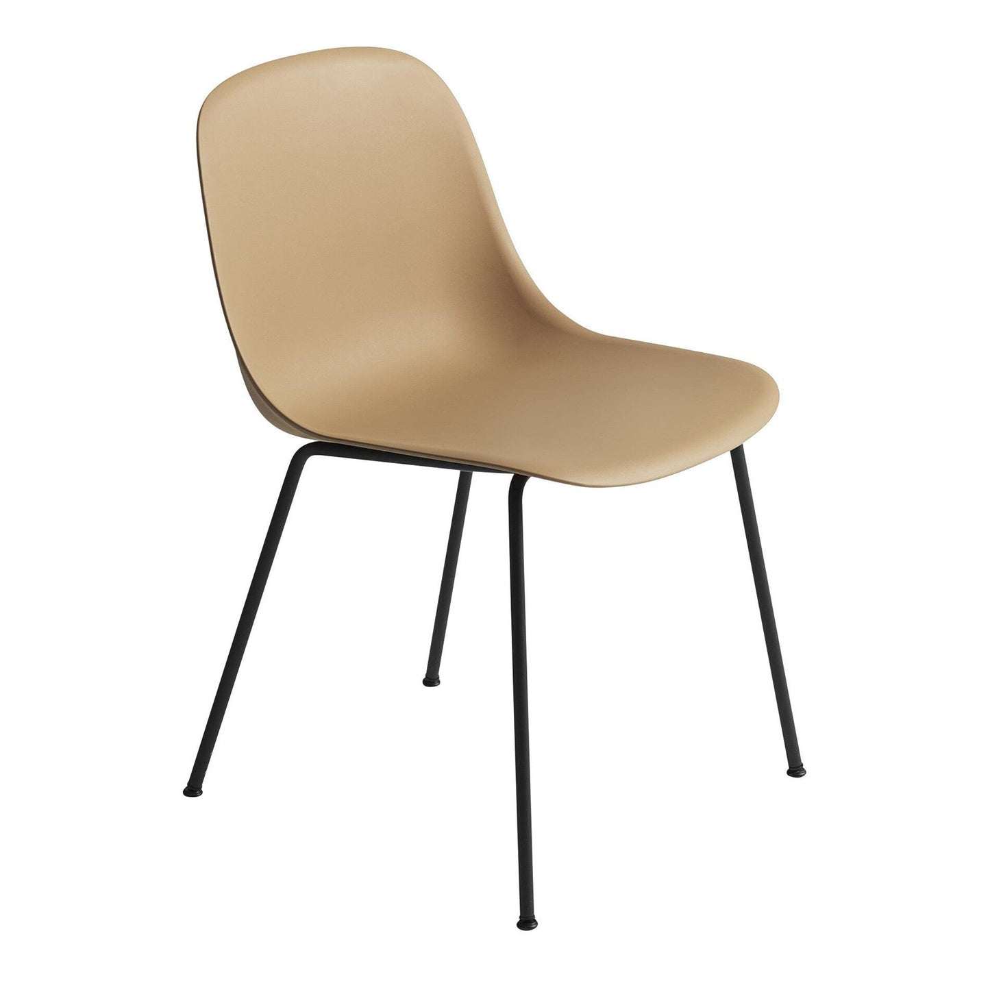 Fiber Chair Stuhl mit Rohrgestell Recycelt Schwarz