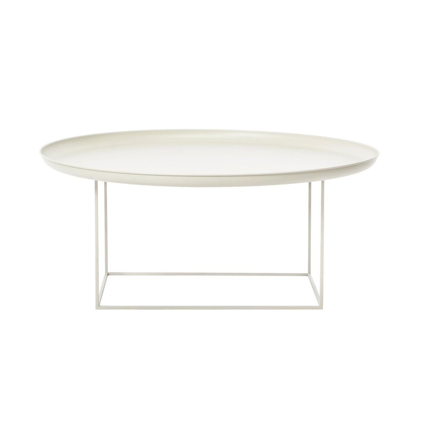 Duke Large Beistelltisch/Couchtisch Ø 90cm Weiß