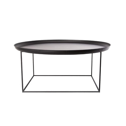 Duke Large Beistelltisch/Couchtisch Ø 90cm Schwarz