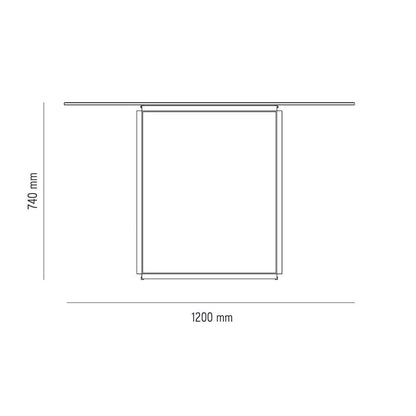 Florence Esstisch Ø120cm Schwarz