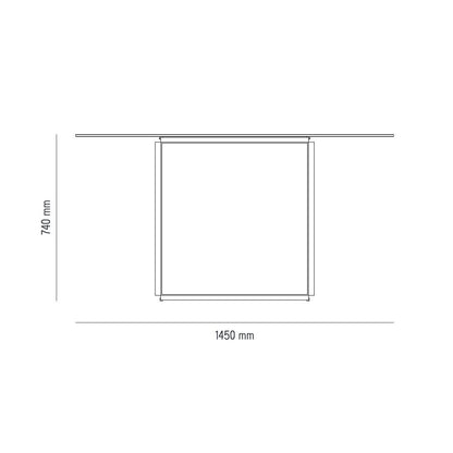 Florence Esstisch Ø145cm Schwarz
