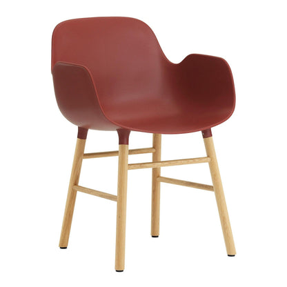 Form Armlehnstuhl Gestell Eiche Schwarz